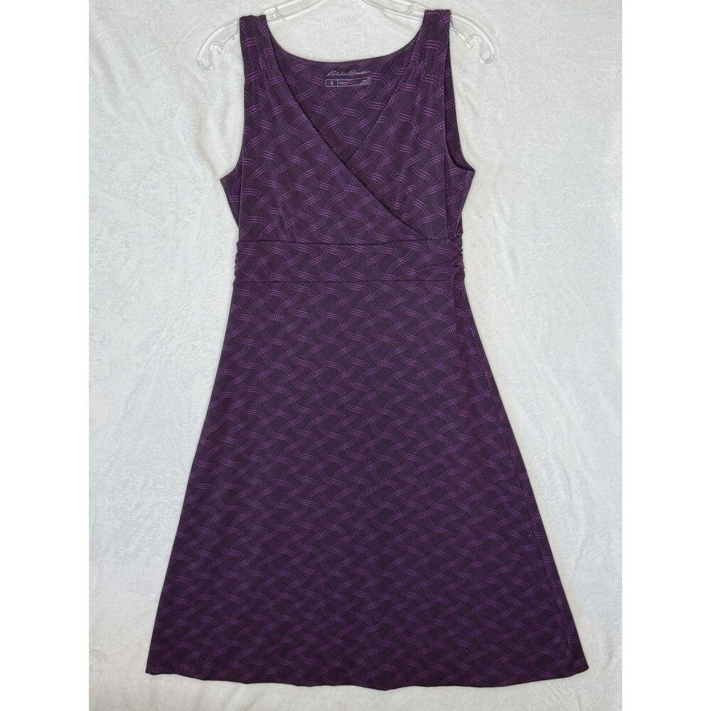 Eddie Bauer Travex Dress Women's S Purple Sleeveless Outdoor Hiking Summer